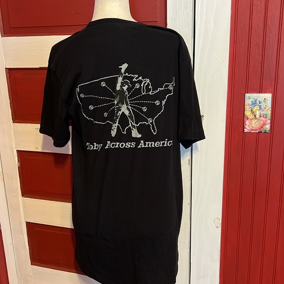 Toby Keith Live Black Graphic T-Shirt Large - Picture 3 of 7